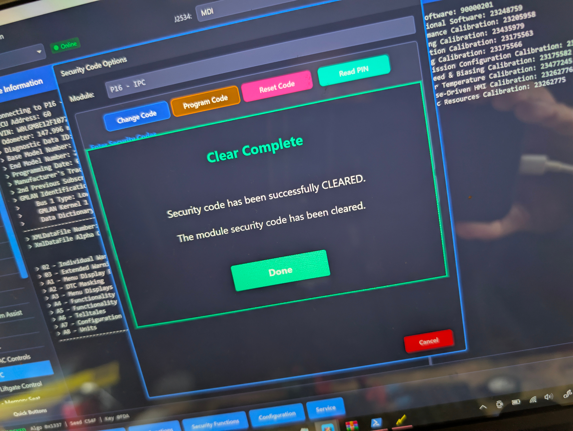 Opel-Programmierung: Security-Code des Kombiinstruments erfolgreich geleert