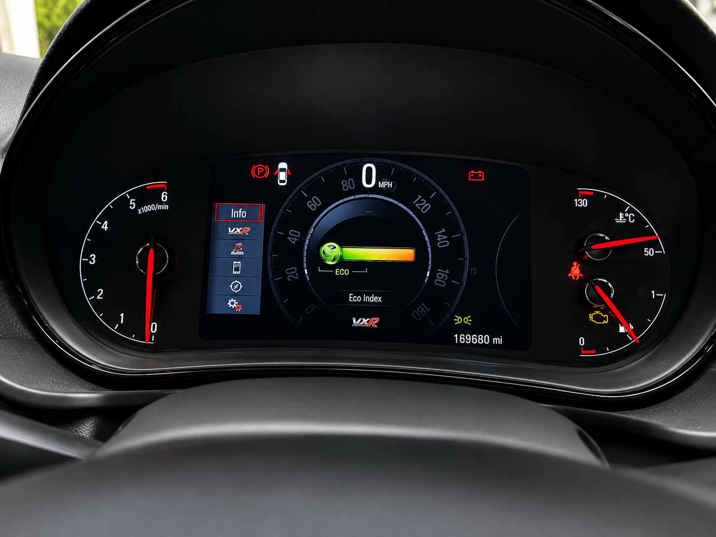 VXR-Kombiinstrument mit Eco-Index-Anzeige